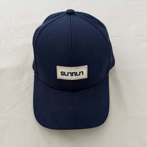 Sunrun Performance Snapback Hat Navy Blue Vented Cap